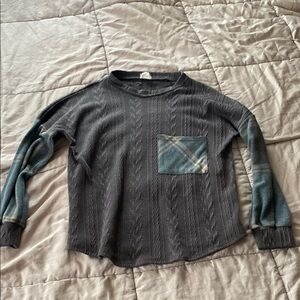 Lovely Melody Charcoal Knit Sweater
